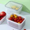 Контейнер для хранения продуктов в холодильнике Контейнер для хранения фруктов со съемным дуршлагом Герметичный контейнер для овощей и фруктов с крышкой для холодильника Подготовка еды на неделю Хранение ягод