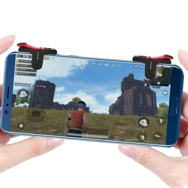 4 шт./компл., сенсорный экран, большой палец, рукав и левый и правый игровые триггеры для смартфонов, контроллер игрового шутера для PUBG Game Shooter