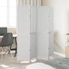 VidaXL Room Divider 4 Panels, Room Separator, Privacy Screen, Living Room Bedroom Screen, White Wood 358722
