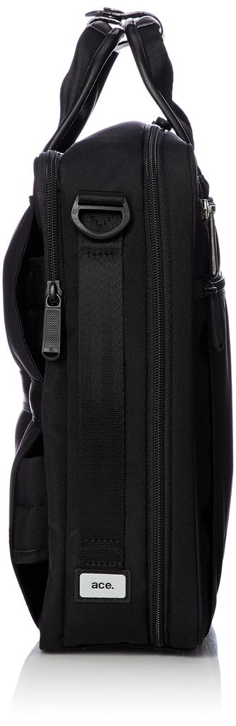 Мужская черная сумка-трансформер для бизнеса Ace Gene 55164, вмещает 13-дюймовый ноутбук, формат A4, оснащена светоотражателями и может быть установлена