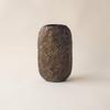 Tabletop Vase Hammered Decorative Vase Flower Holder Bronze-Brown Vessel Rustic for Living Room, Sideboard