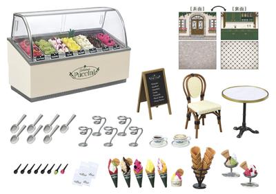 Petit Sample Series Gelateria Puccini Приблизительно В185 x Ш140 x Г95 мм Изготовлен из ABS Re-ment PVC,