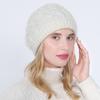Оптовая продажа, осенне-зимняя теплая вязаная шапка для женщин плюс флисовые шапочки Skullies, уличные женские ветрозащитные термозимние шапки