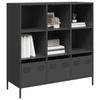 VidaXL Highboard Black 101.5x39x103.5 Cm Steel, Bookcase, Modern Bookcase, Bookshelf, Shelf and 851388
