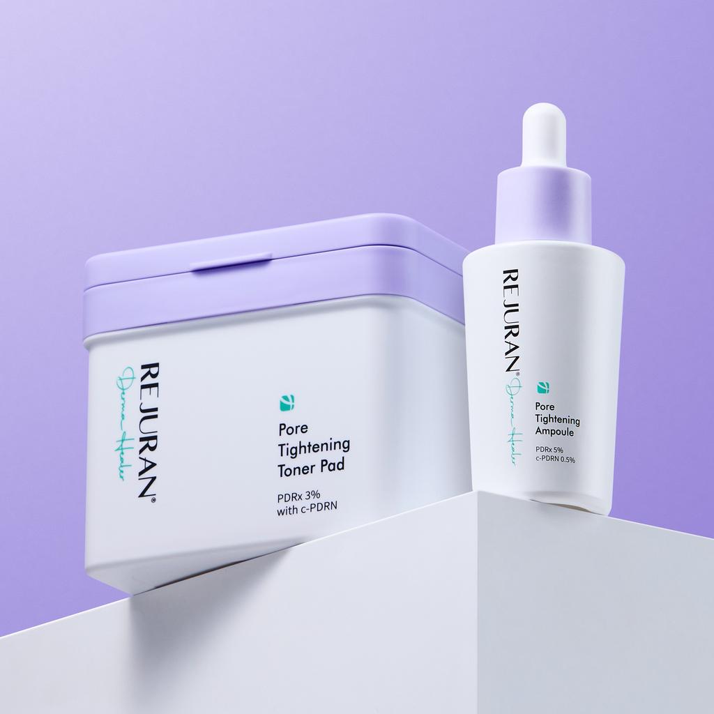 Rejuran Derma Healer Сыворотка для сужения пор 30 мл + Тонер-пэды 220 мл (+ Бесплатный рефилл для пэдов для пор)