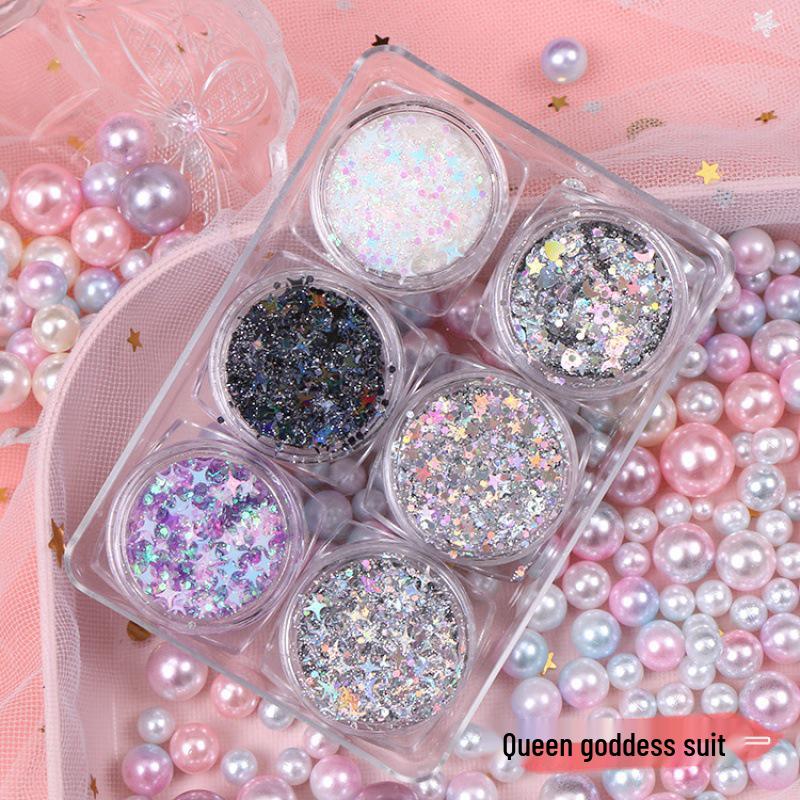 Bling Eye Makeup Stickers: Glitter Stars & Pearlescent Gel Eyeshadow for Fairy Stage Sparkle