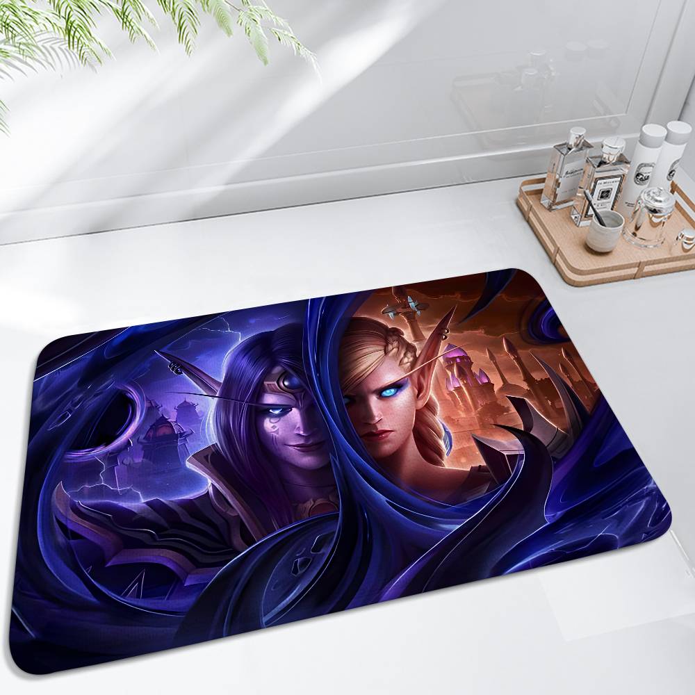 Game W-World-S Of Warcraft-S Floor Mat Living Room Rug For Bedroom Welcome Mat Outdoor Rug