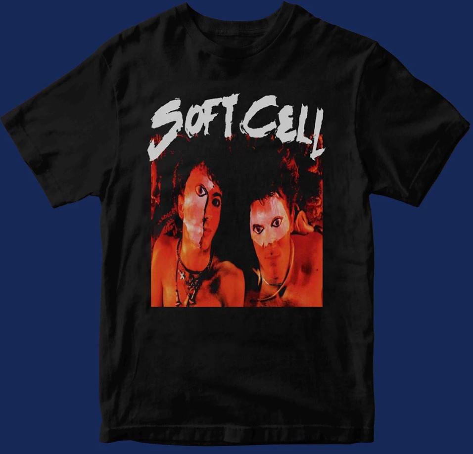 Soft Cell Band Tour Concert Poster Black T-Shirt All Size Men Women MK548 Unisex T-Shirt