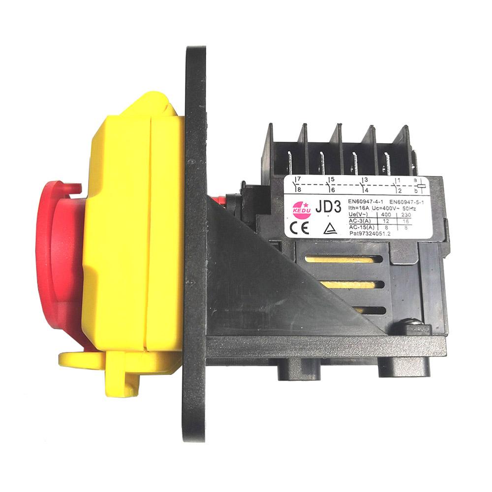 Водонепроницаемые электромагнитные кнопочные переключатели KEDU KJD11 с крышкой аварийной остановки