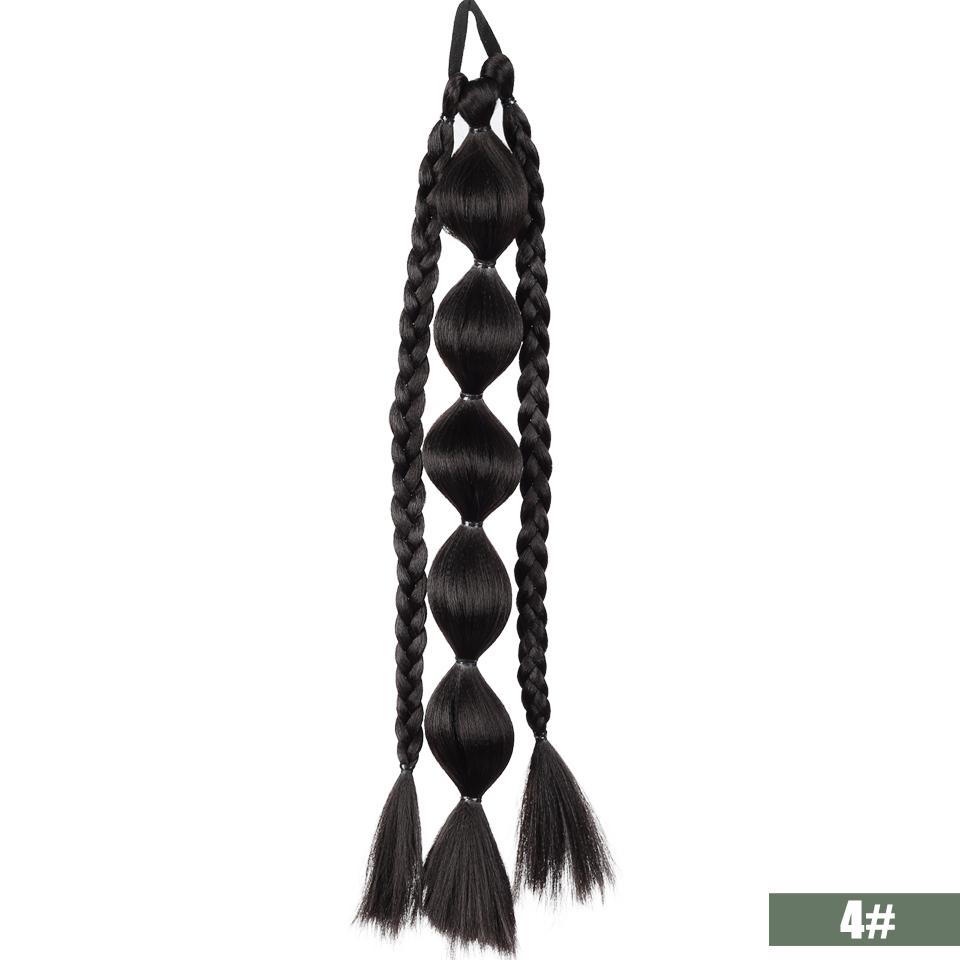 Синтетический Пузырчатый Хвост Резинка Стиль Коса Хвост Наращивание Волос Парик Подходит для Женщин Девушек Повседневная Носка