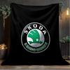 1PC SKo-da Blanket Flannel Throw for Sofa, Indoor, Camping, Living Room, Office, Chair, And Bed Soft Birthday Christmas Gift