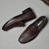 Мужская обувь из натуральной кожи, лоферы, мокасины, повседневная обувь, туфли для вождения, открытые, роскошные, деловые, джентльменские