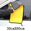 Полирующие полотенца из плотной микрофибры для автомобиля, высококачественная салфетка для сушки, двухслойная плюшевая тряпка для мытья