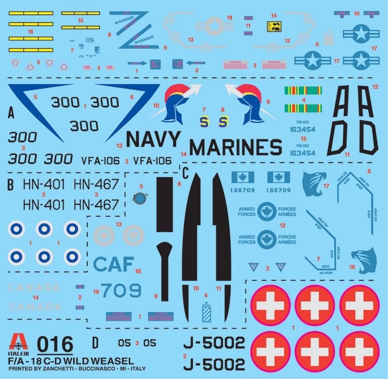 Platz Italeri 1/72 Scale American F/A-18C/D Wild Weasel Plastic Model Kit IT0016 (Airplane)