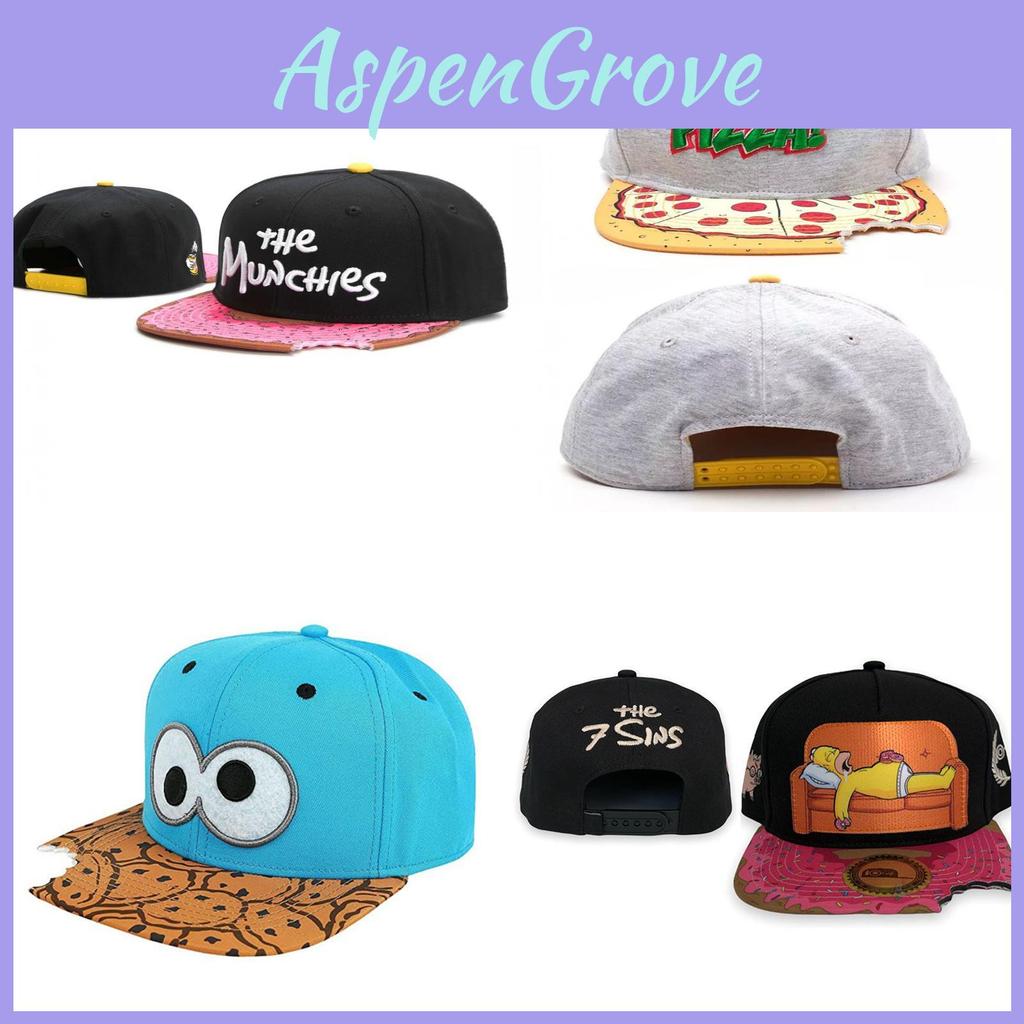 Мультяшная Кепка Хип-хоп Синяя С Большими Глазами Из Дышащего Хлопка Для Мужчин Женщин Лето 2024