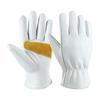 Heavy Duty Leather Work Gloves Motorcycle Riding Gardening Camping BBQ Heat Resistant Anti Slip Durable Protective Gear