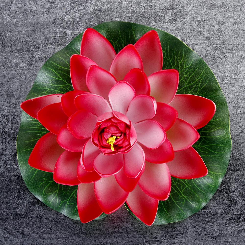 Plants Home Decoration Green Leaves Water Lily Simulation Artificial Lotus Flower Fake Plants