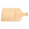 Rectangle Groove Pizza Bread Cheese Cutting Board Tray Handle Baking Home Kitchen Tool