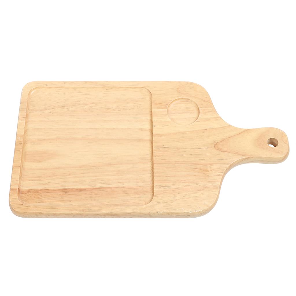 Rectangle Groove Pizza Bread Cheese Cutting Board Tray Handle Baking Home Kitchen Tool