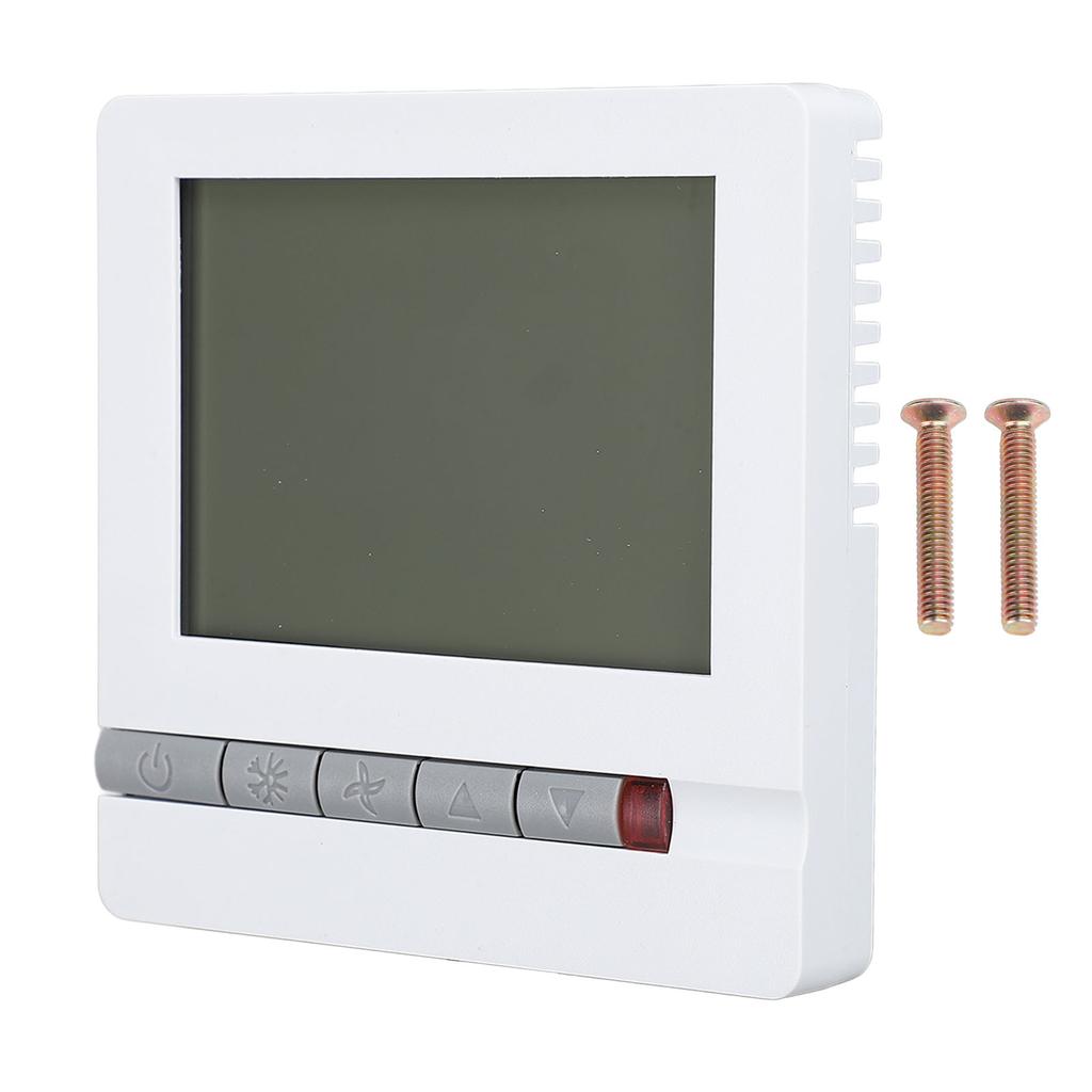 DC Brushless Fan Thermostat with LCD Screen Digital Smart Room Thermostat for Room Heating with Adju