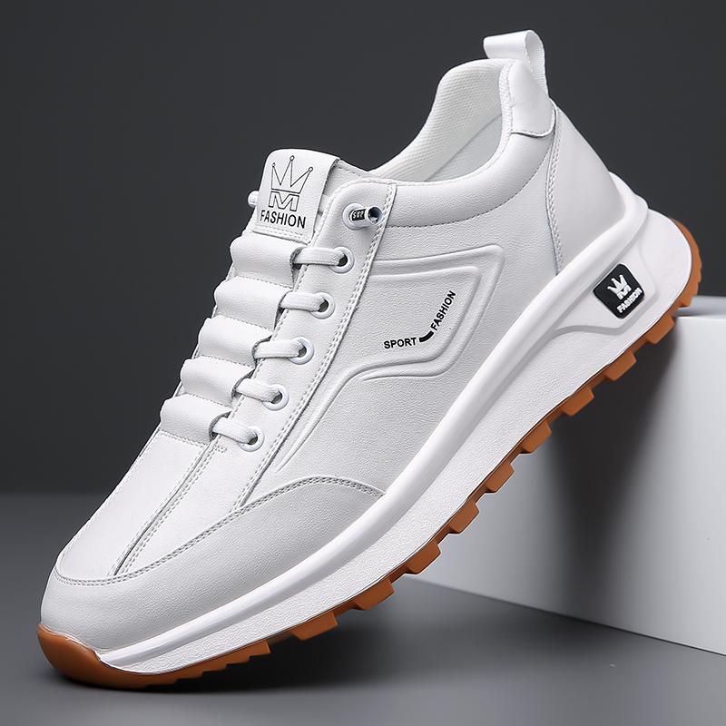 Casual Retro Versatile Walking Shoes Lace-Up Men's Classic Sneakers Hot Sale Leather Male Trainers Trendy Men Treking Footwear