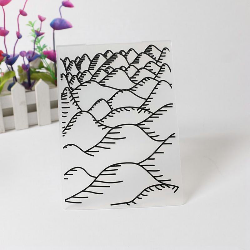Дерево Цветок Лист Рамка Пластиковые Папки Для Тиснения Трафарет для DIY Скрапбукинг Альбом Карты Декор Шаблон Гора