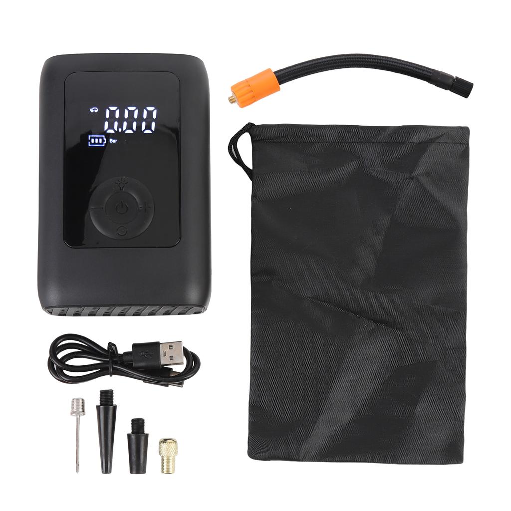 Portable Air Compressor, 4000mAh Rechargeable Tire Inflator with Auto Shut Off and LED Flashlight, 153 PSI Cordless