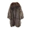 Неиспользованный Sov. Кроличий мех Шуба Коричневый Женский Б/у