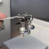 Серьги-гвоздики с жемчугом в форме капли воды и сатурна от Королевы-матери Мейер трехмерные серьги-гвоздики с жемчугом в форме капли воды и сатурна серьги