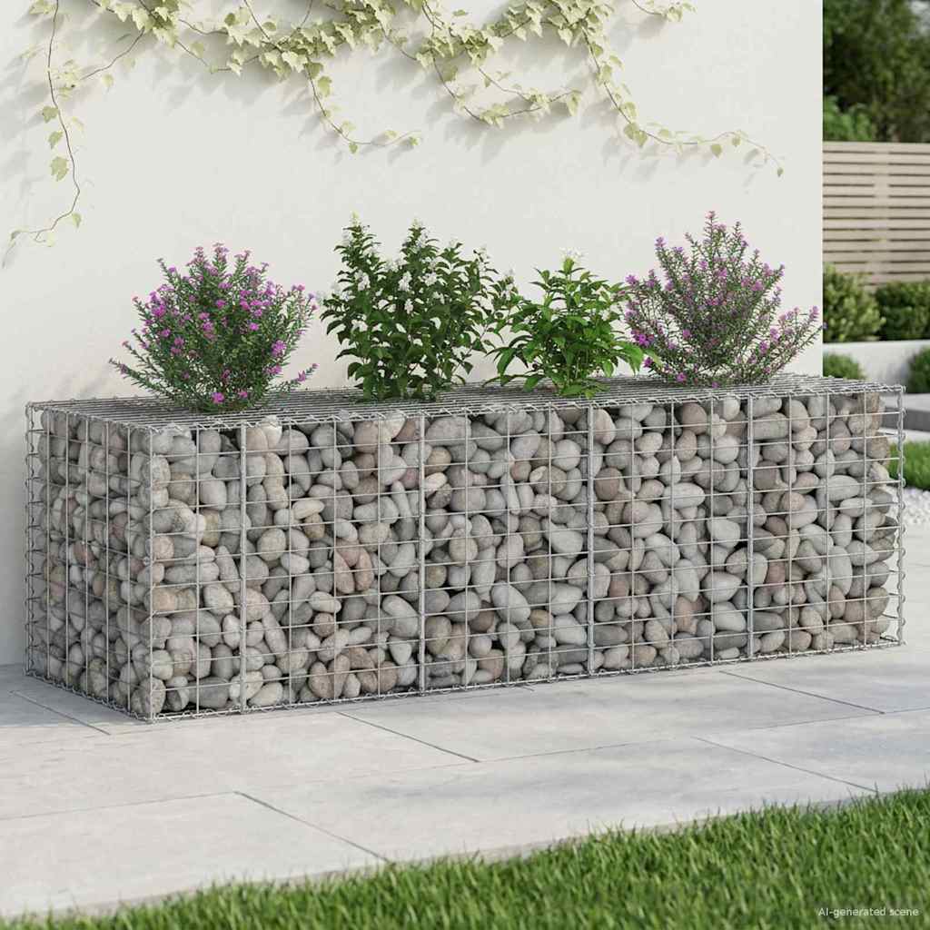 Gabion Raised Bed Silver