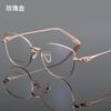 Alloy Women Glasses Frames Optical Prescription Glasses Frame Clear Lens Eyewear Gold Eyeglasses Frame 2025 New Brand Design