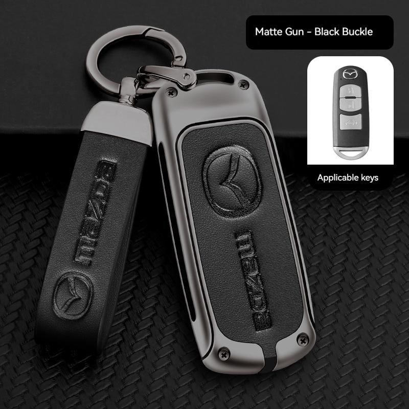 For Mazda Axela Atenza 3 2 6 CX3 CX5 CX30 CX8 CX9 MX5 RX7 RX8 SKYACTIV Zinc Alloy Car Key Holder Remote Protector Car Key Cover h6