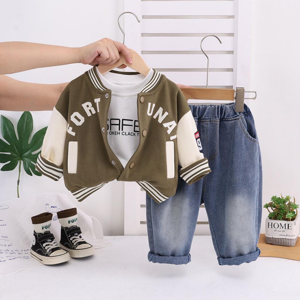 Детский повседневный комплект с длинным рукавом, удобные наряды для повседневной носки