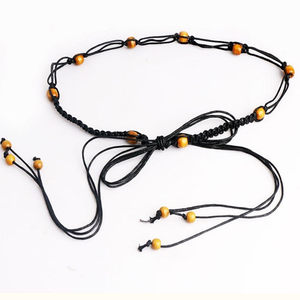 Ethnic-style Woven Belt Women's Dress, Retro and Fashionable Bohemian Decorative Waist Chain Dress, Waist-cinching Accessory