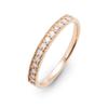 LEGAN Eternity Ring with Milgrain In Pink Size 18K Natural Diamond Engagement Wedding Made In Japan Gold, 7, Gold, Ring, Ring,