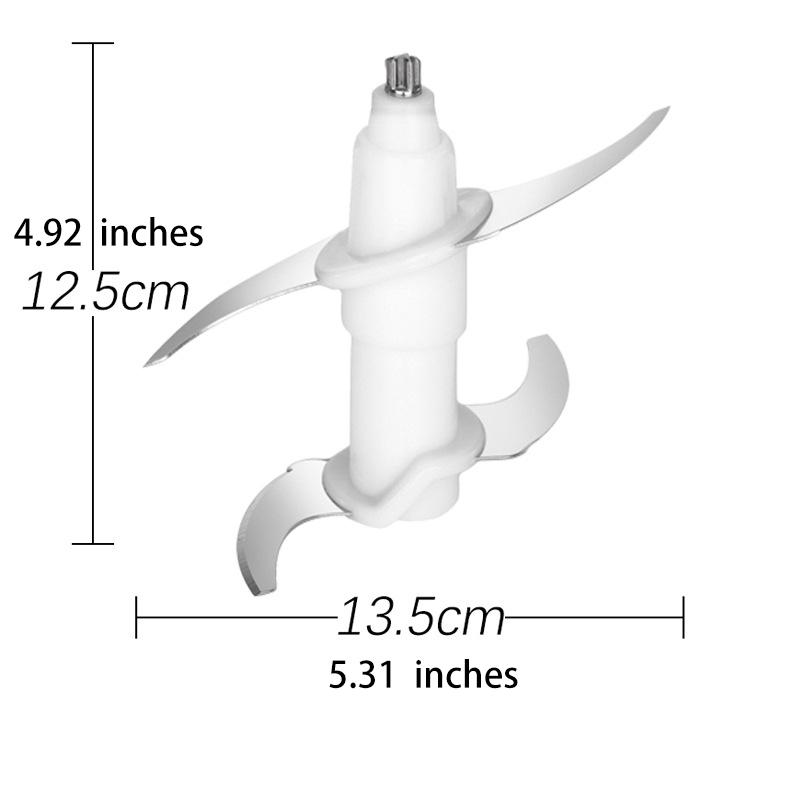 Универсальное лезвие, 20 различных размеров, электрическая мясорубка, лезвие, емкость 2–6 л, держатель ножа для миксера, одно лезвие