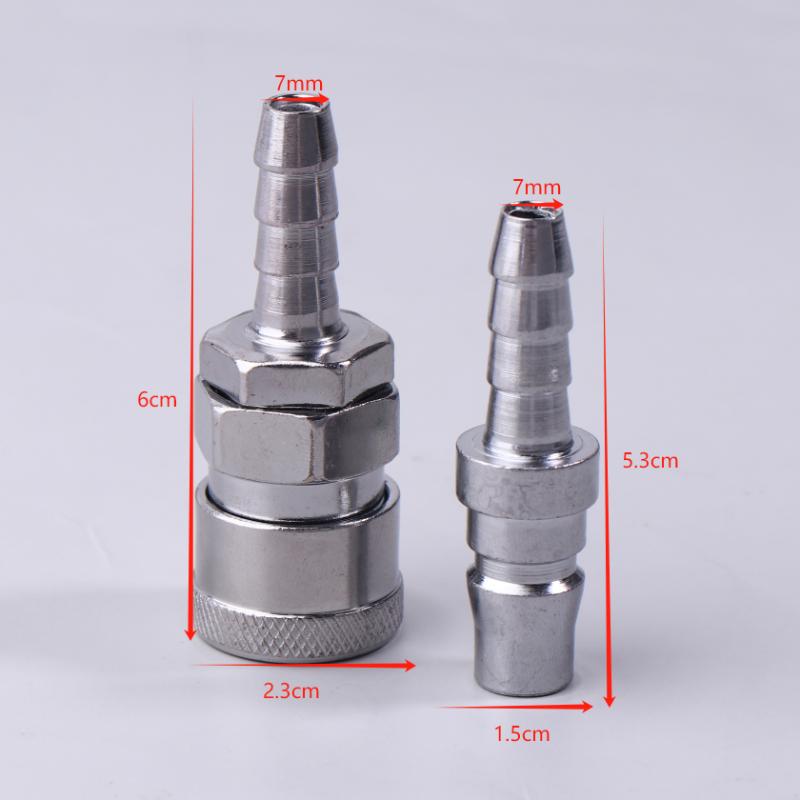 2Pcs Pneumatic Fitting Euro Type Sh20 Ph20 Quick Coupling Connector Coupler For 8Mm Tube Compressor Accessories