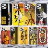 Мягкий чехол для телефона Kill Bill для iPhone 17 Air 16 16E 15 14 Plus 13 Mini 12 11 Pro Max X XR XS 7 8 + SE 2020 Чехол с рисунком 16 15 14