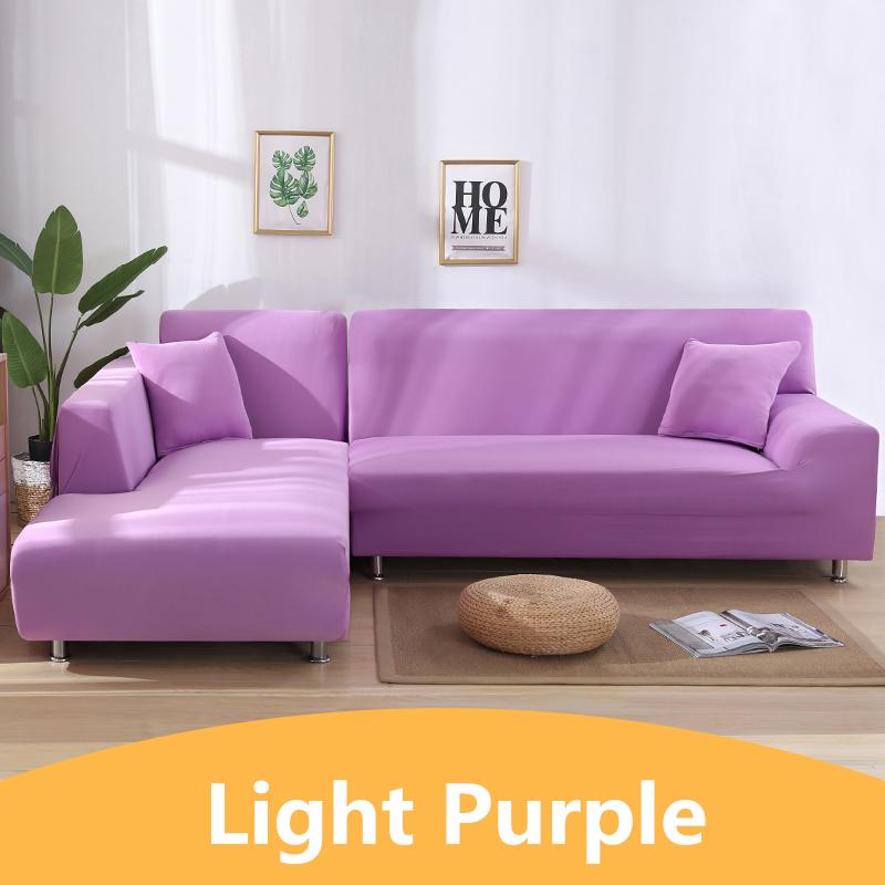 Эластичный однотонный чехол для дивана для гостиной, универсальный чехол для дивана из спандекса, секционный чехол для мебели, чехол на 1/2/3/4 места