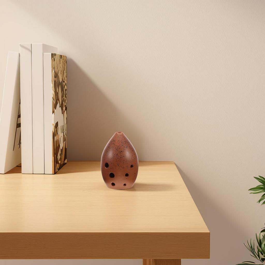 TOYANDONA Ceramic Ocarina, 8-Hole, G Key, for Beginners, Folk Instrument, for Performance