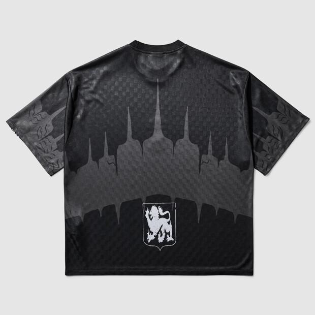 UMBRO [Umbro X Slam Jam] History Tape Short Sleeve Jersey Black Ur111Orj33