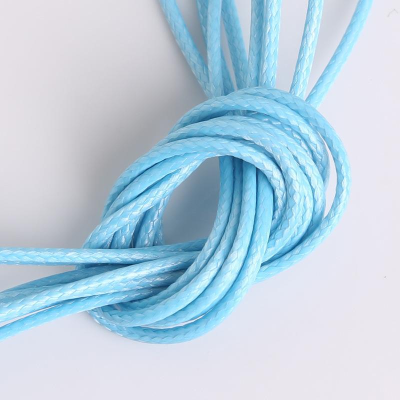 «Корейская вощеная веревка - 1-2 мм цветной шнур для самостоятельного изготовления ожерелий и браслетов»