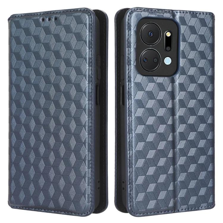 Для Honor X7a 5G/Play7T 5G чехол-кошелек-подставка для телефона из искусственной кожи с принтом в виде ромба чехол для телефона