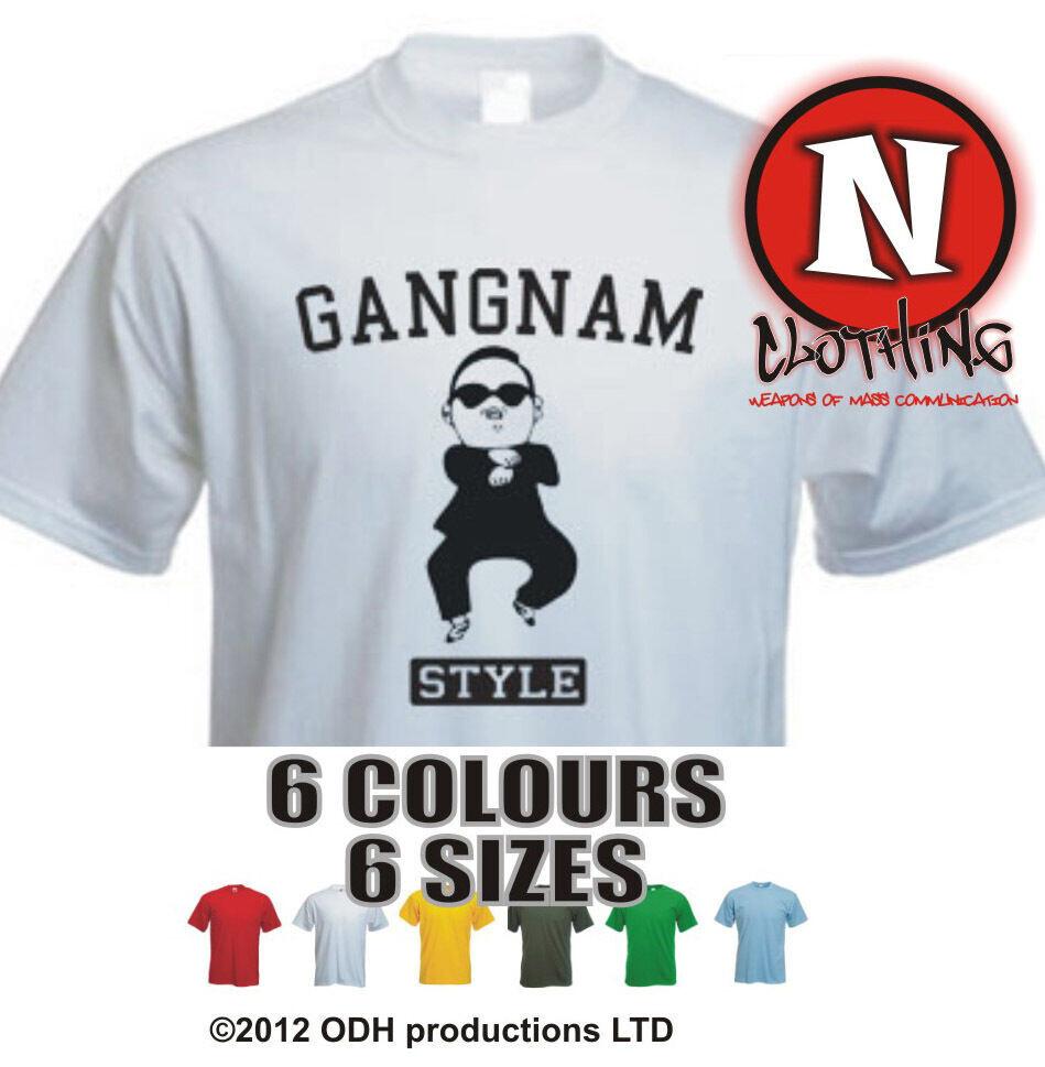 GANGNAM STYLE PSY College Uni Korean Dance Music Party T-shirt