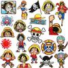 Тканевая наклейка-патч с вышивкой One Piece, Наклейка-патч для украшения одежды, Компьютерная вышитая этикетка с персонажем японской анимации, Наклейка для украшения сумки