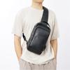Large Capacity Male Breast Bag Head Layer Cowhide Leisure Business Multi-functional Crossbody Bag USB Charging Shoulder Bag