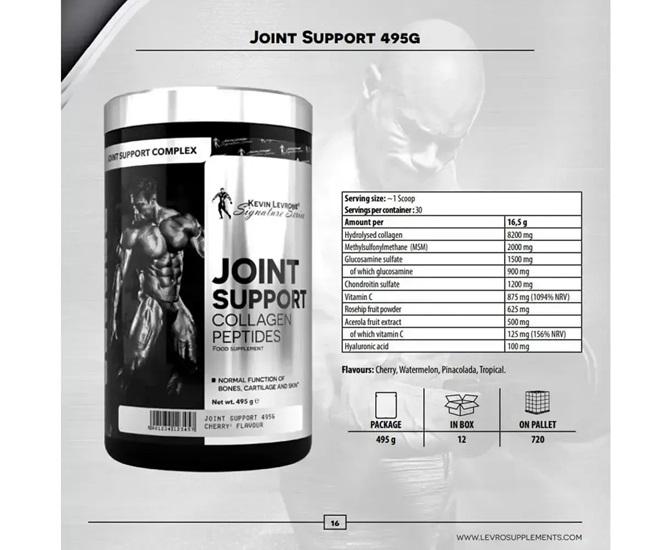 Kevin Levrone Joint Support Collagen Peptides 495 G.