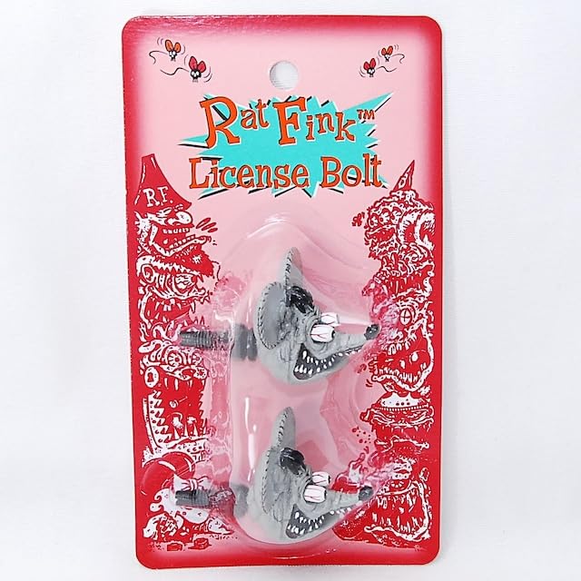 Болт номерного знака RAT FINK серый_NB-RAF264GY-MON