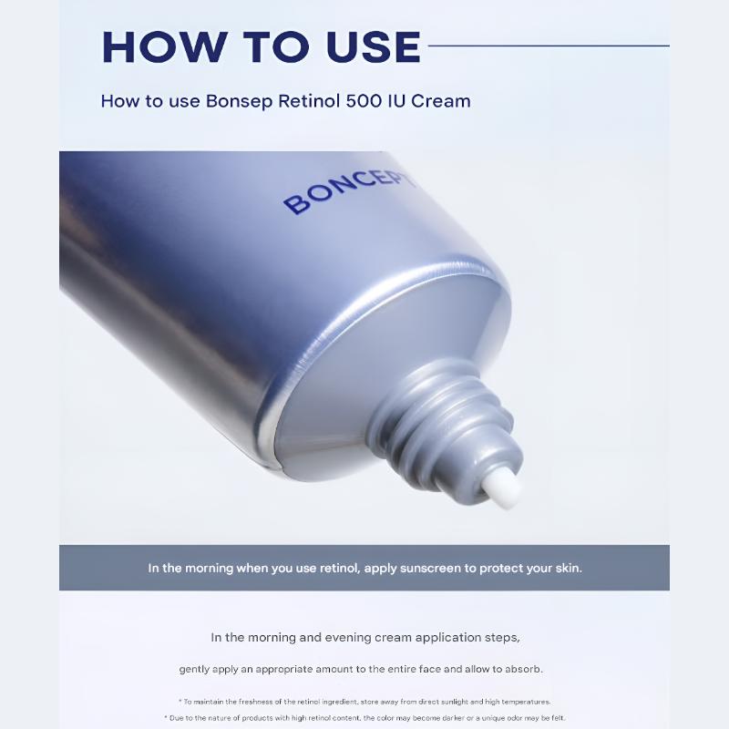 Крем для глаз с ретинолом Boncept 25 мл / Крем с ретинолом 500 МЕ 50 мл