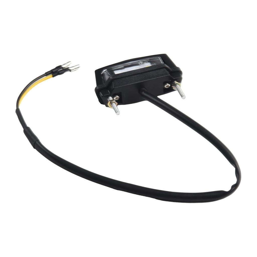 12V License Plate Light ABS Plastic Accessories Black Housing